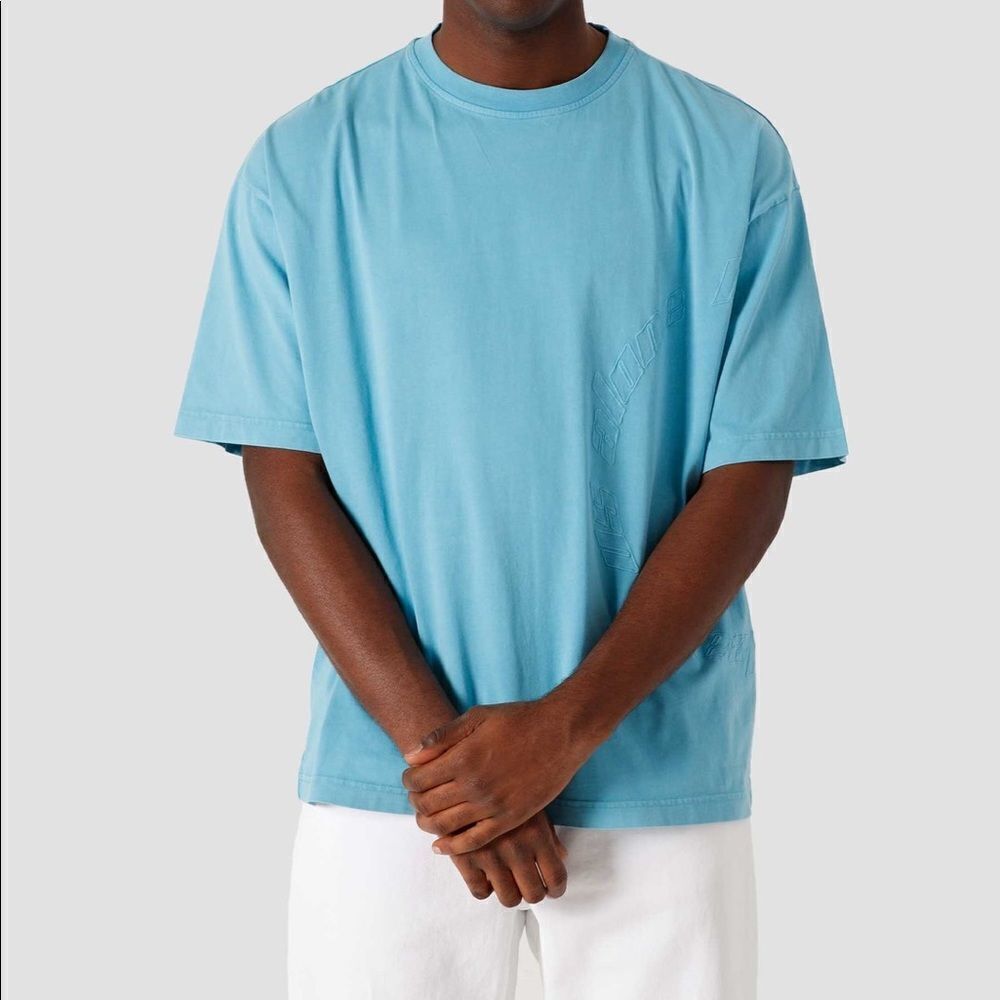 Daily Paper Men’s Swedish Blue Short Sleeve Tee Size Large